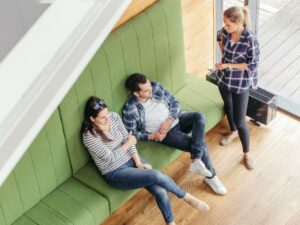 canapé composable pour espace d'accueil