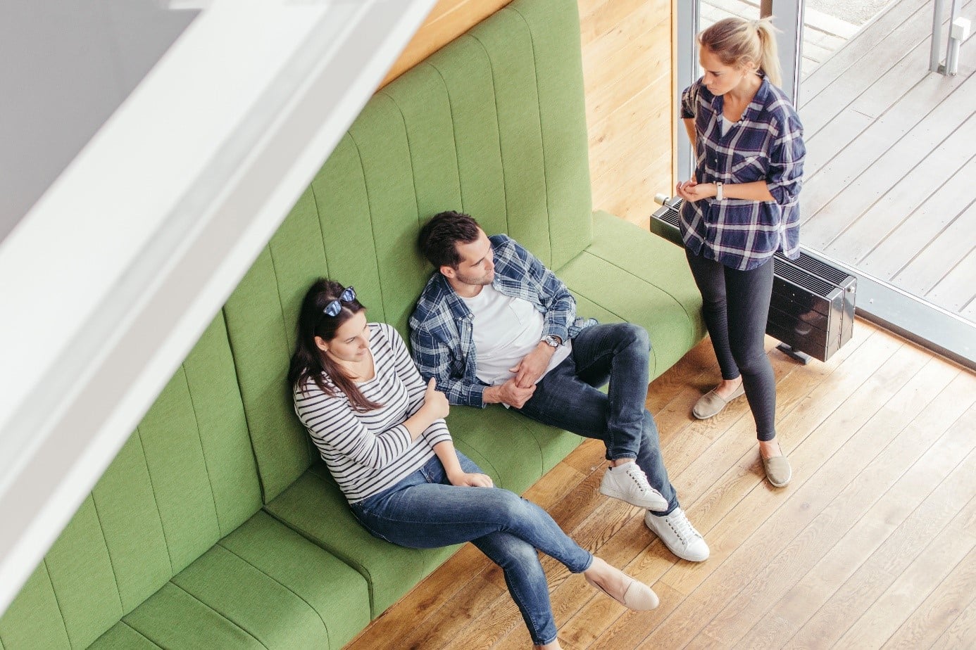 canapé composable pour espace d'accueil