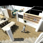 Conception 3D de plan de bureaux -3