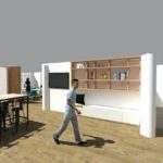 Conception 3D de plan de bureaux