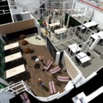 Conception 3D de plan de bureaux