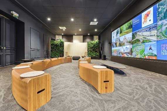 Guide de cloison de bureau acoustique