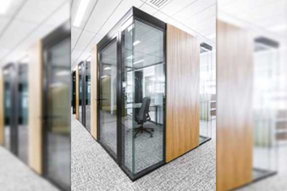 Guide de cloison de bureau amovible