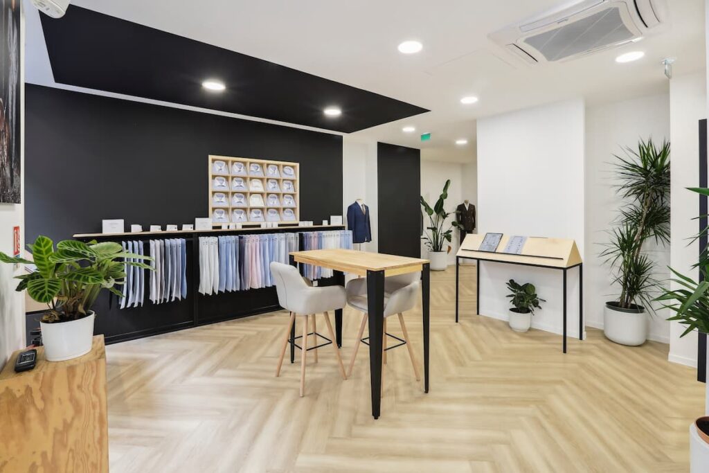 Aménagement de magasin haut de gamme